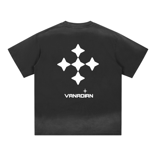 Petite Crew Neck Sunfade Edge T-Shirt