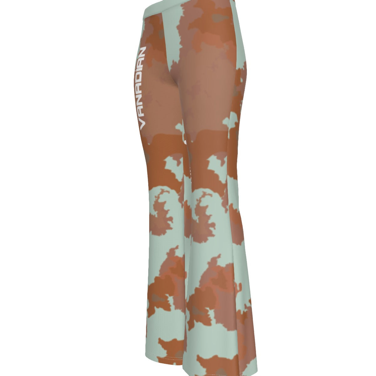 All-Over Print Women's High Elastic Flare Pants