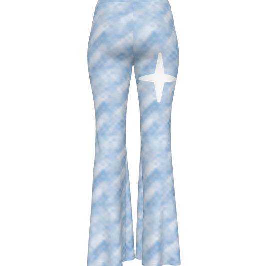 All-Over Print Women's High Elastic Flare Pants