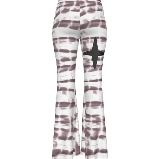 All-Over Print Women's High Elastic Flare Pants