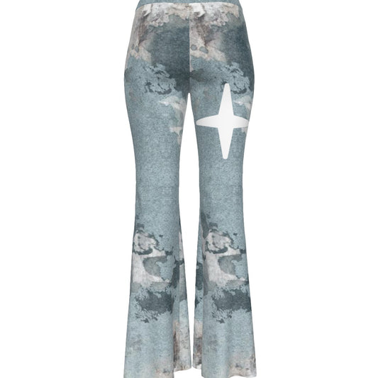 All-Over Print Women's High Elastic Flare Pants