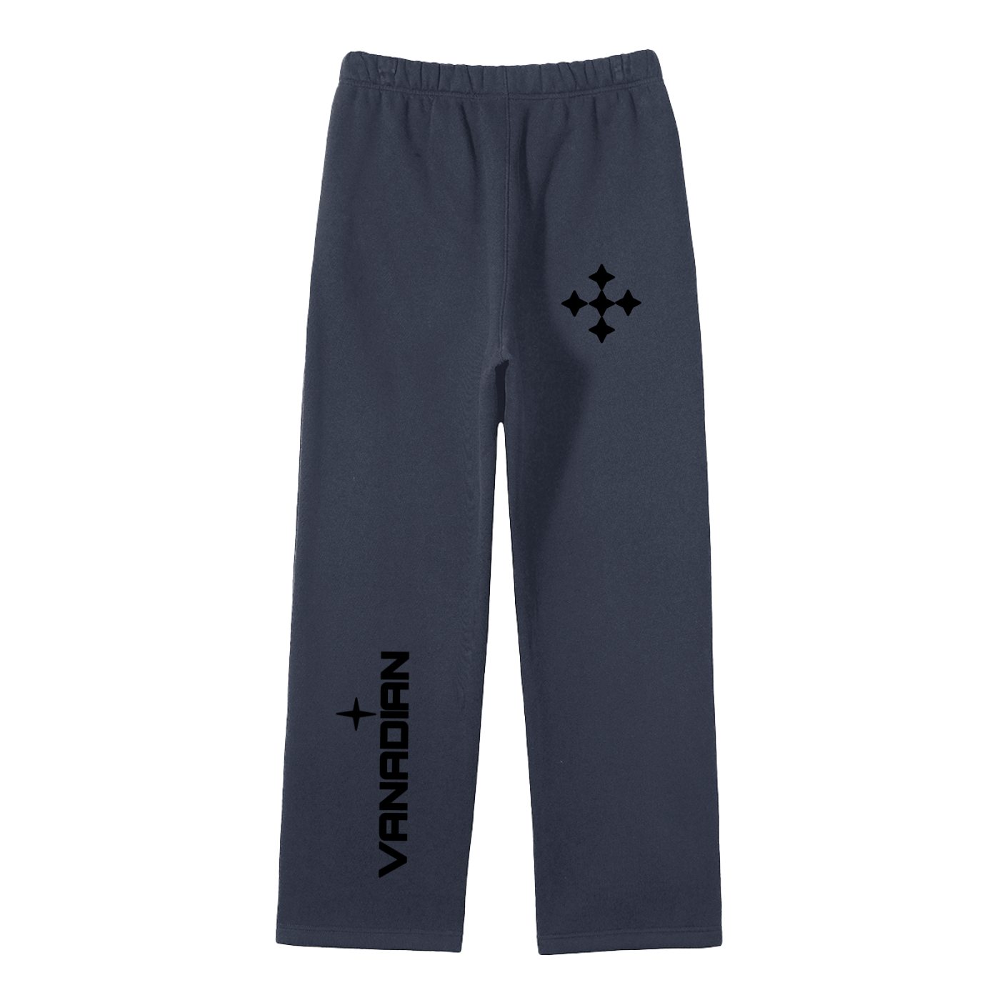 Streetwear Unisex Solid Color Fleece Straight Leg Pants