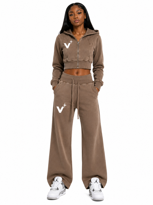 VNDN Vintage Cropped Hoodie