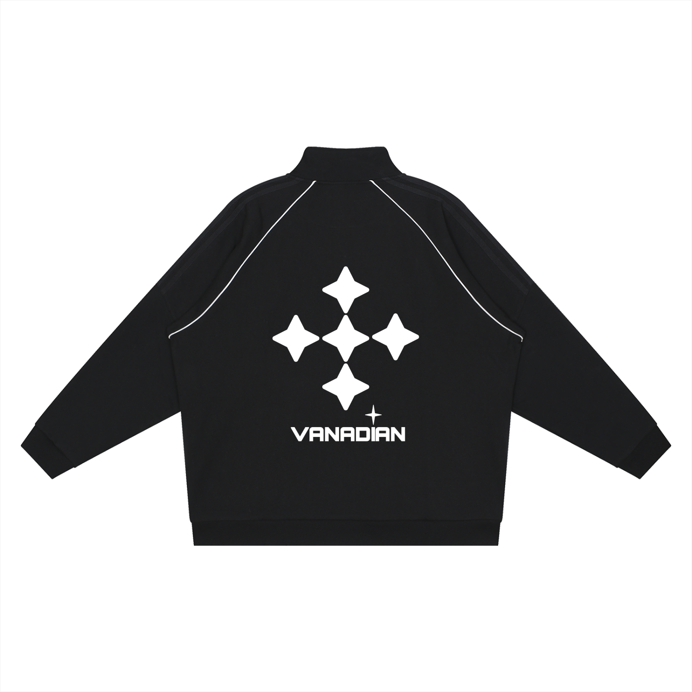 Reflection Striped Raglan Sleeve Jacket