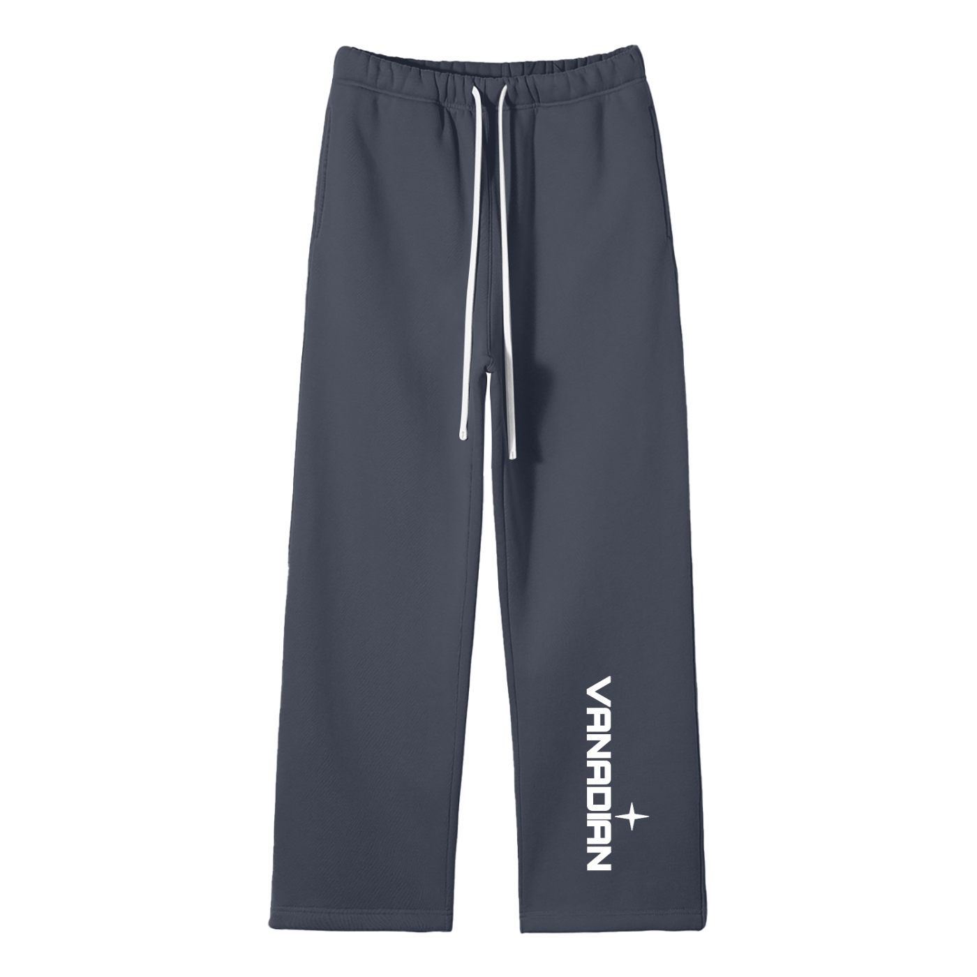 Streetwear Unisex Solid Color Fleece Straight Leg Pants