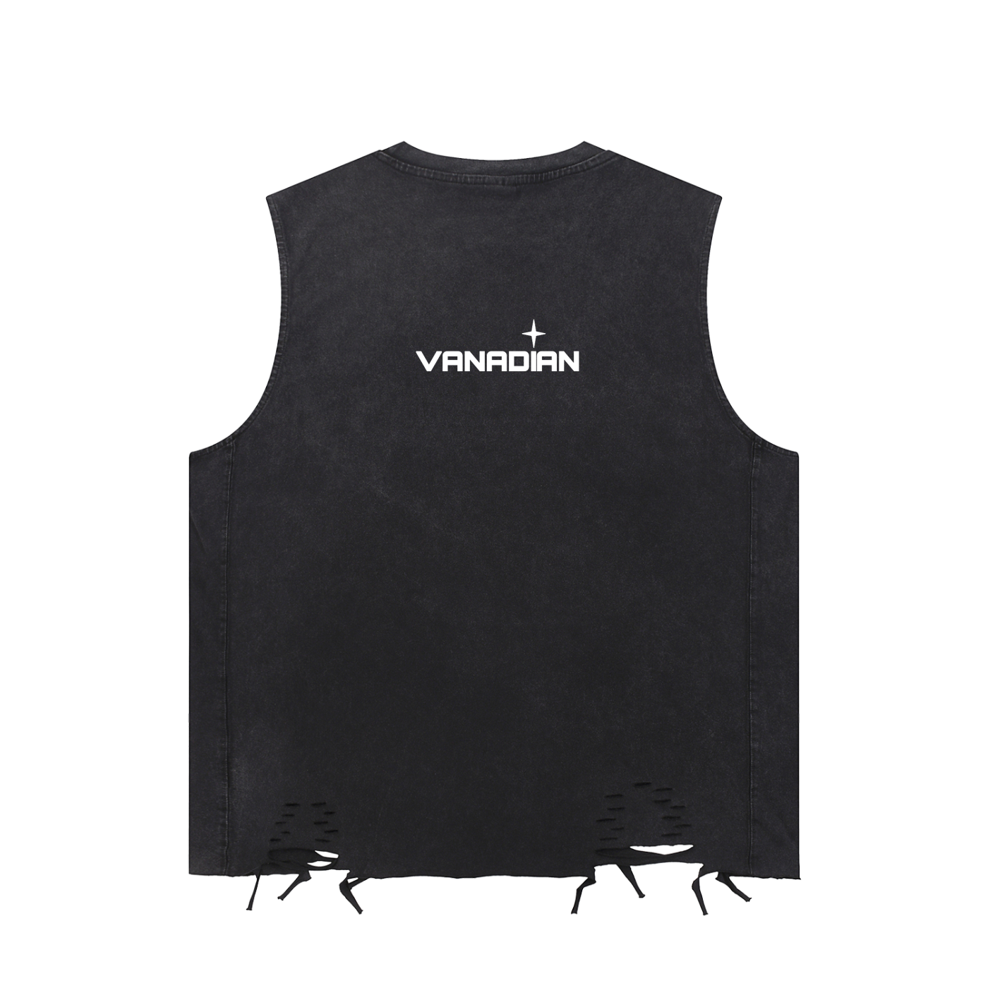 Snow Washed Raw-Hem Tank Top