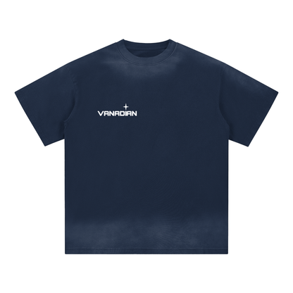 Petite Crew Neck Sunfade Edge T-Shirt