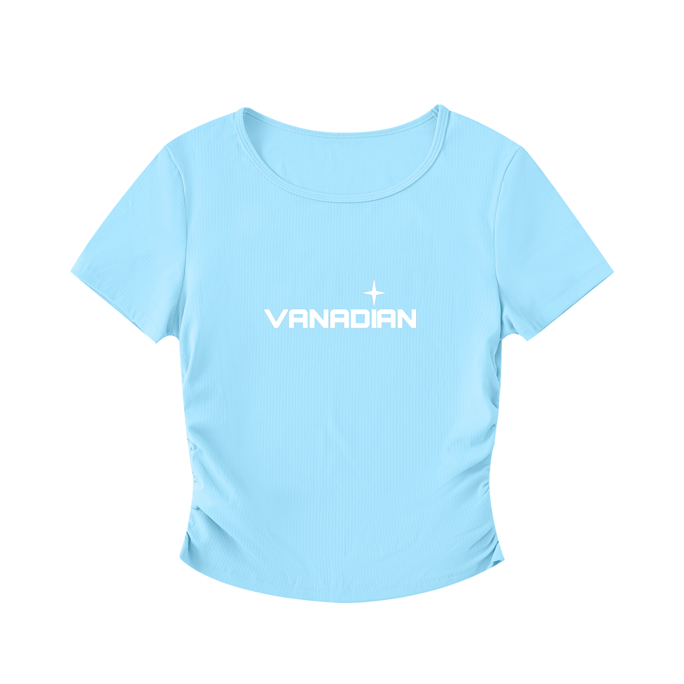 Ruched Bodycon Crop Top