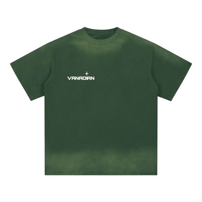 Petite Crew Neck Sunfade Edge T-Shirt