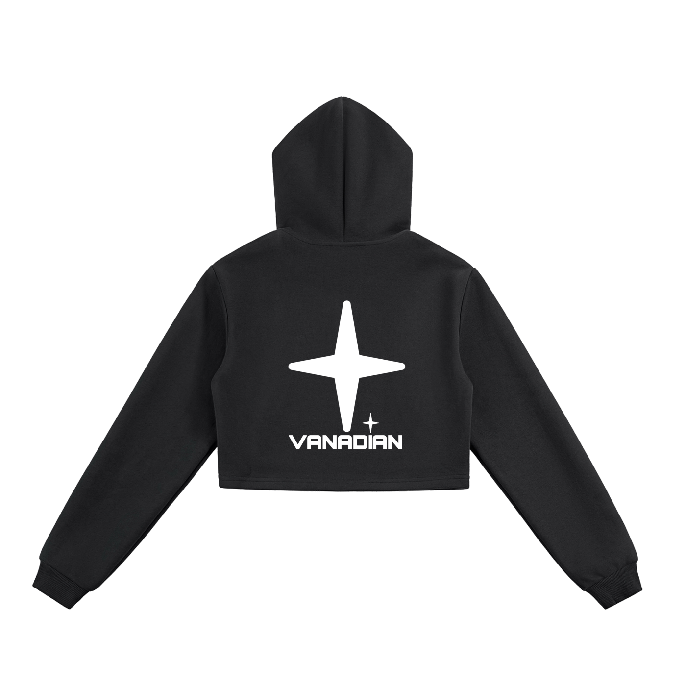 Essential Cropped Zip-Up Hoodie