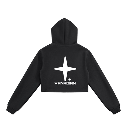 Essential Cropped Zip-Up Hoodie