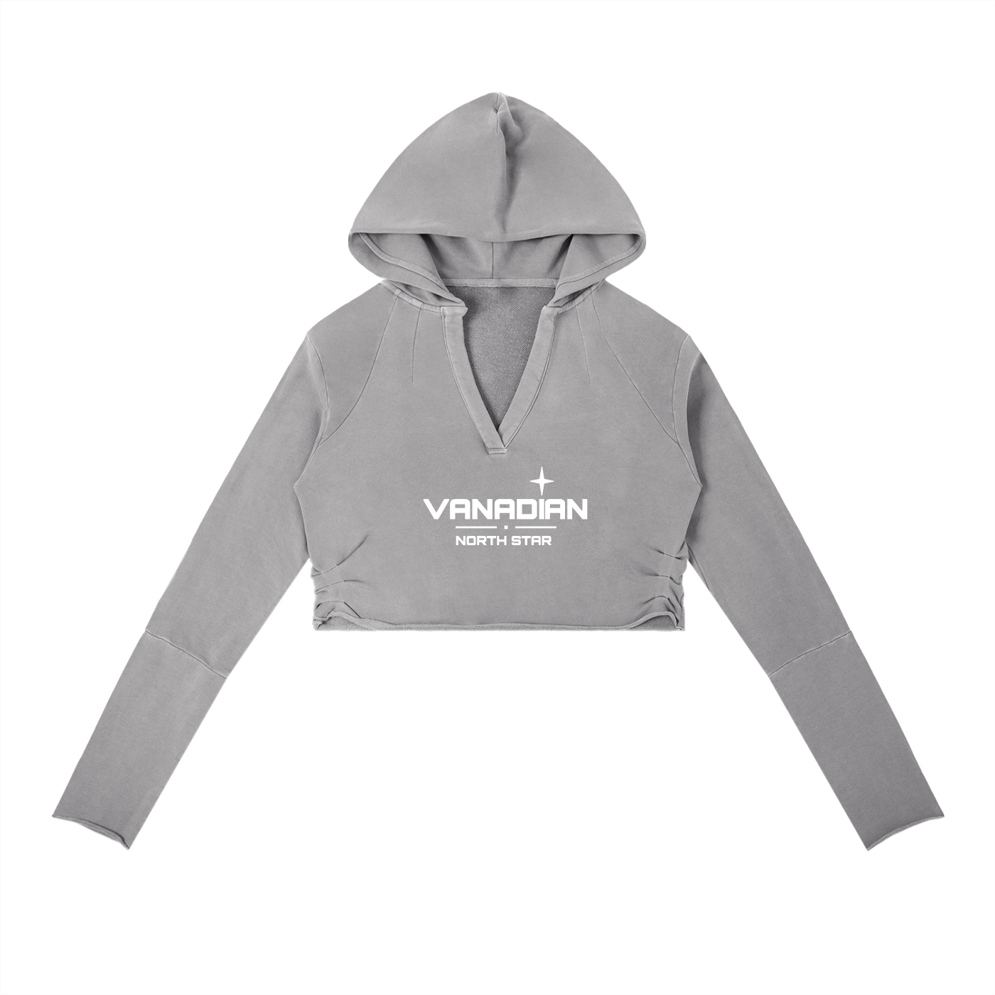 Vintage Washed Raw Edge Hoodie