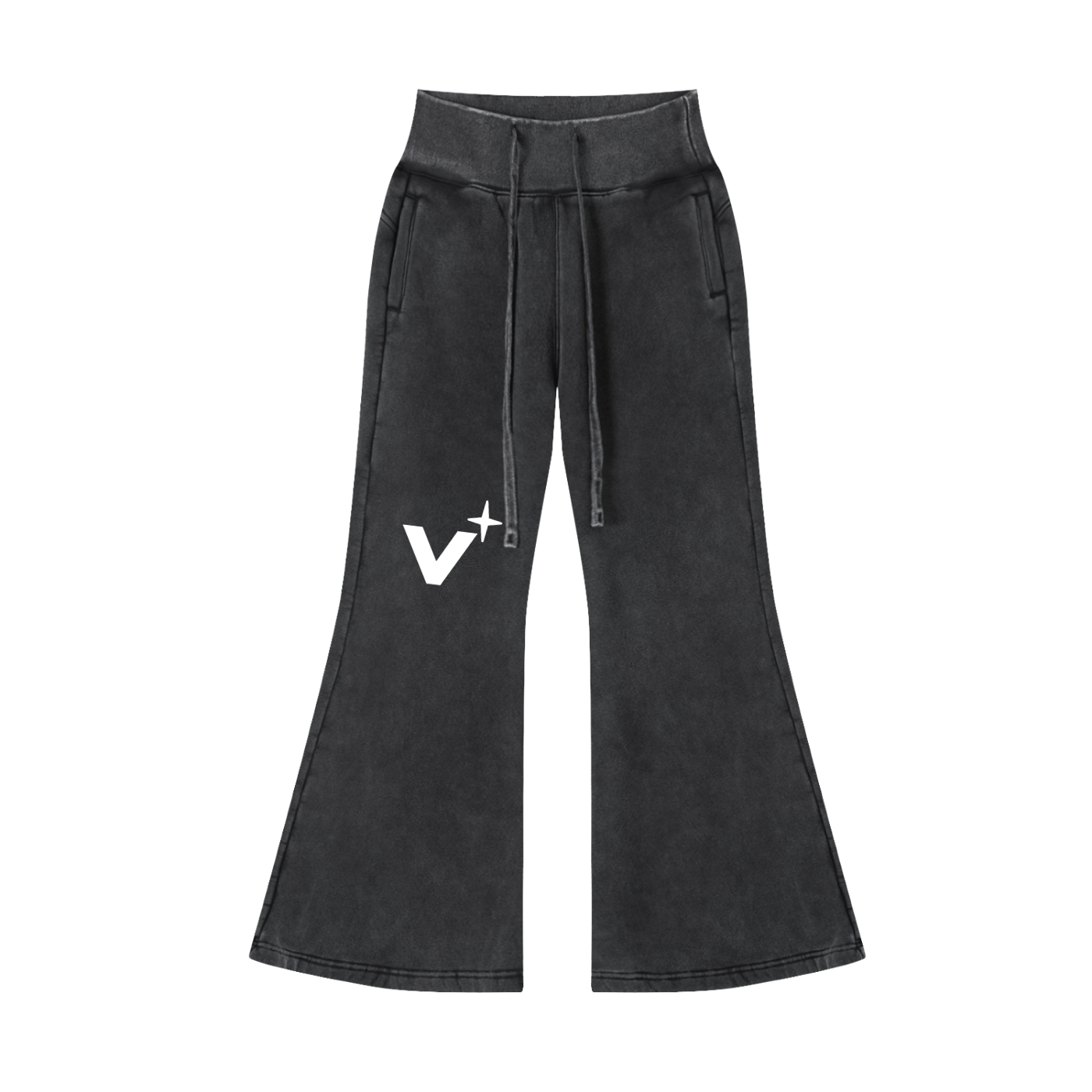 Vintage Washed Flared Fleece Pants