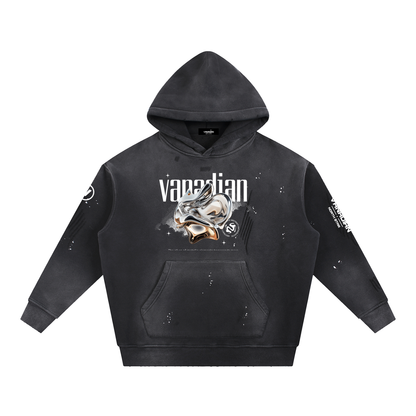 Vintage VNDN Washed Frayed Fleece Hoodie