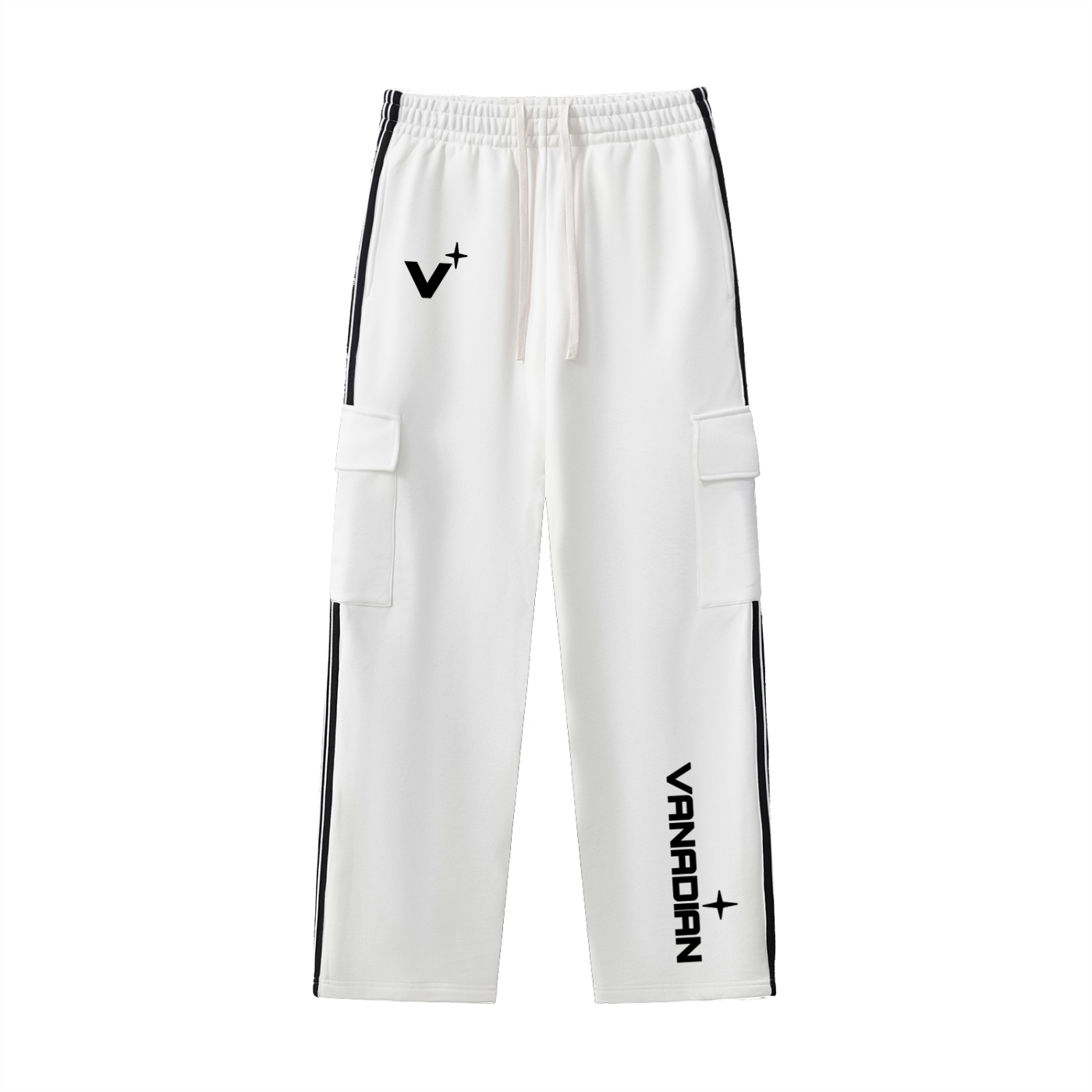 Side Stripe Straight-Leg Pants