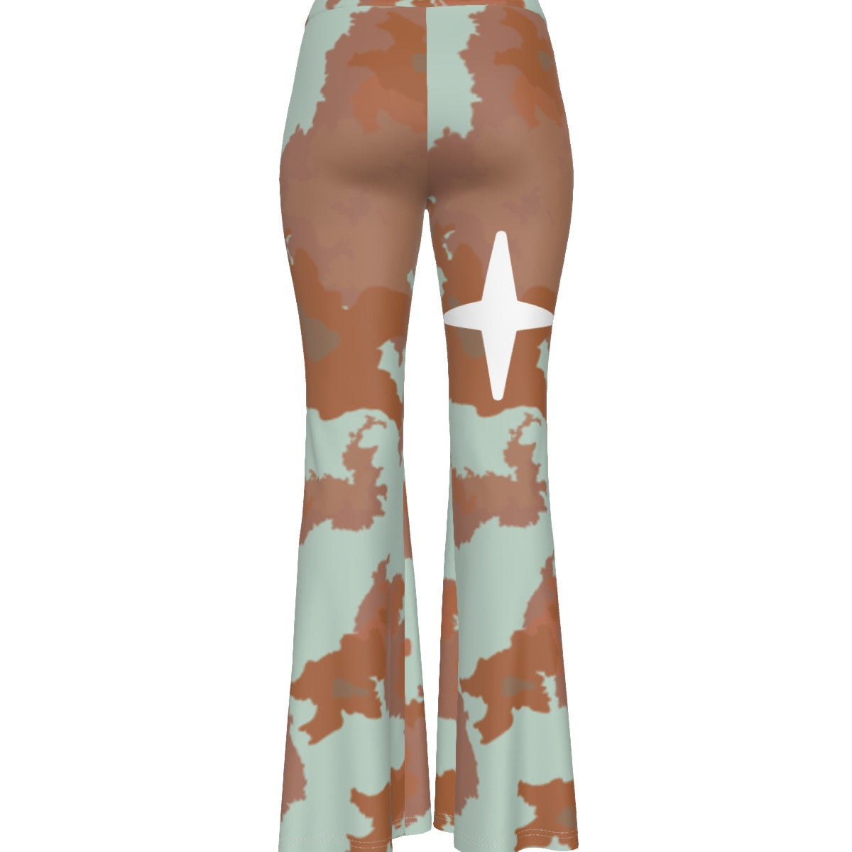 All-Over Print Women's High Elastic Flare Pants