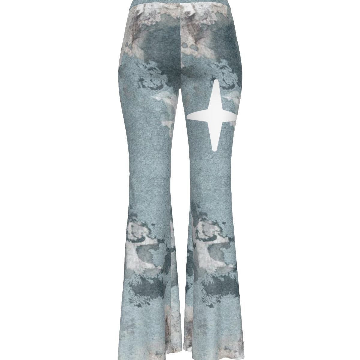 All-Over Print Women's High Elastic Flare Pants
