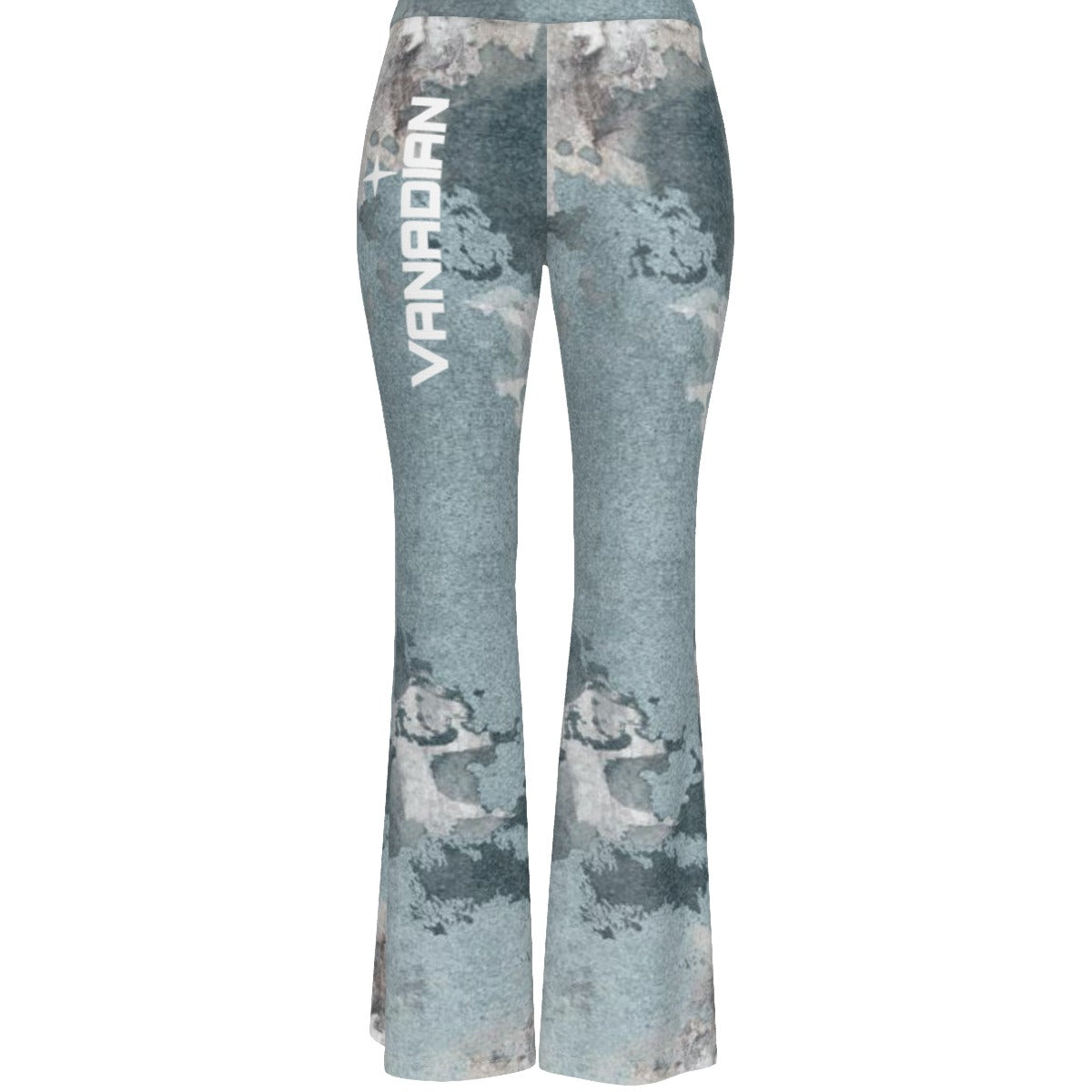 All-Over Print Women's High Elastic Flare Pants