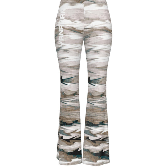 All-Over Print Women's High Elastic Flare Pants