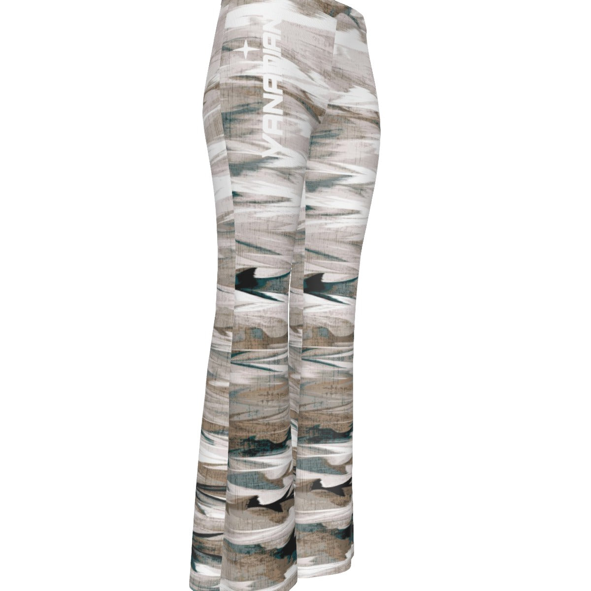 All-Over Print Women's High Elastic Flare Pants