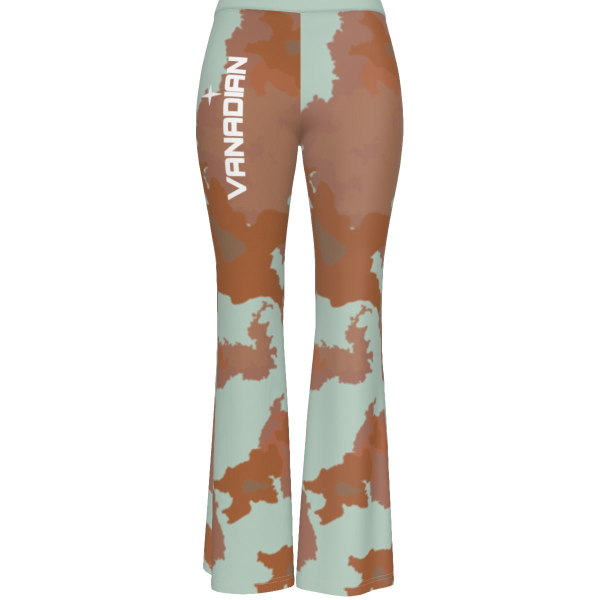 All-Over Print Women's High Elastic Flare Pants