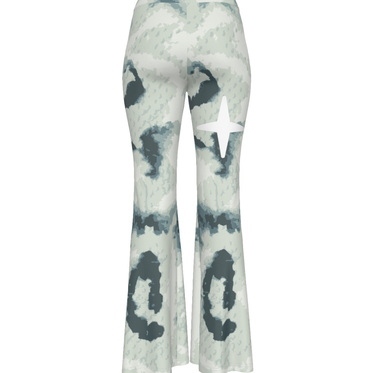 All-Over Print Women's High Elastic Flare Pants