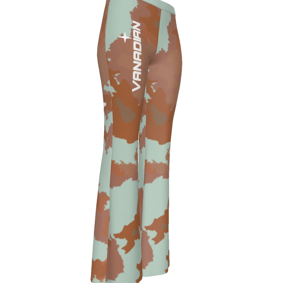 All-Over Print Women's High Elastic Flare Pants