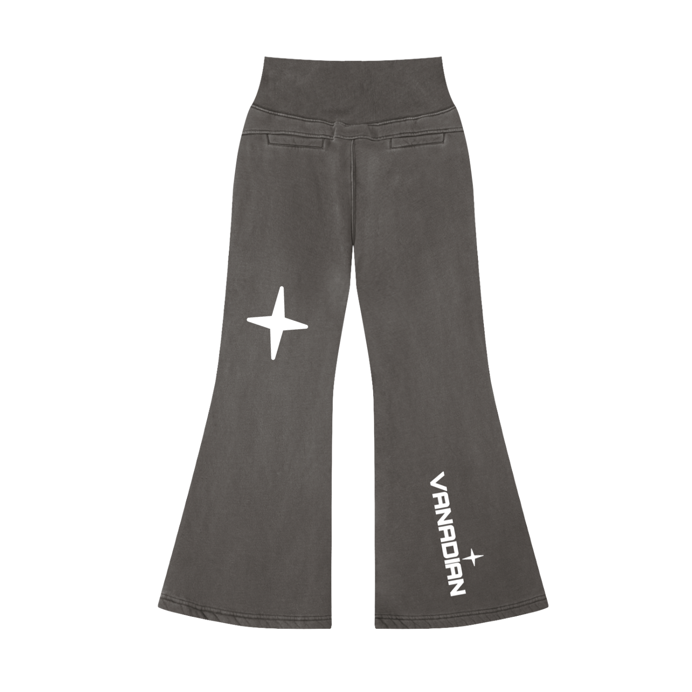 Vintage Washed Flared Fleece Pants