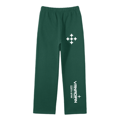 Streetwear Unisex Solid Color Fleece Straight Leg Pants