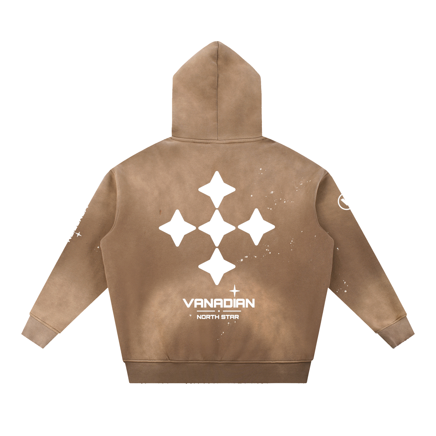 Vintage VNDN Washed Frayed Fleece Hoodie