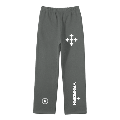 Streetwear Unisex Solid Color Fleece Straight Leg Pants