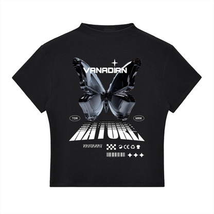 Chrome Butterfly  Slim Fit  NeckT-Shirt