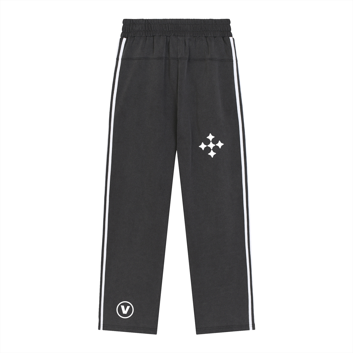 Snow Washed Contrast Tape Sweatpants