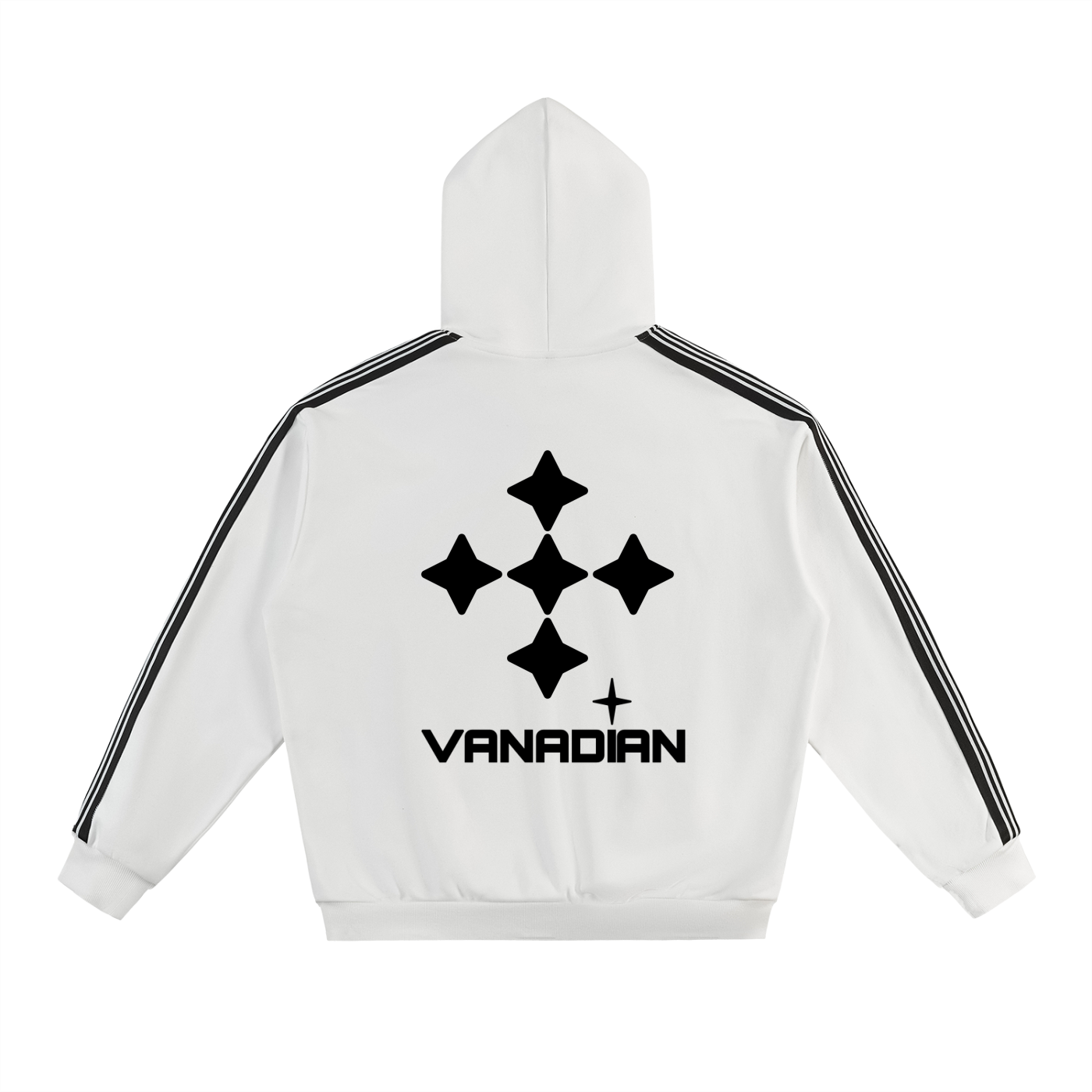 Side Stripe Drop-Shoulder Hoodie