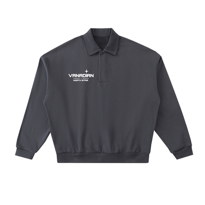 Heavyweight Fleece Polo Sweatshirt