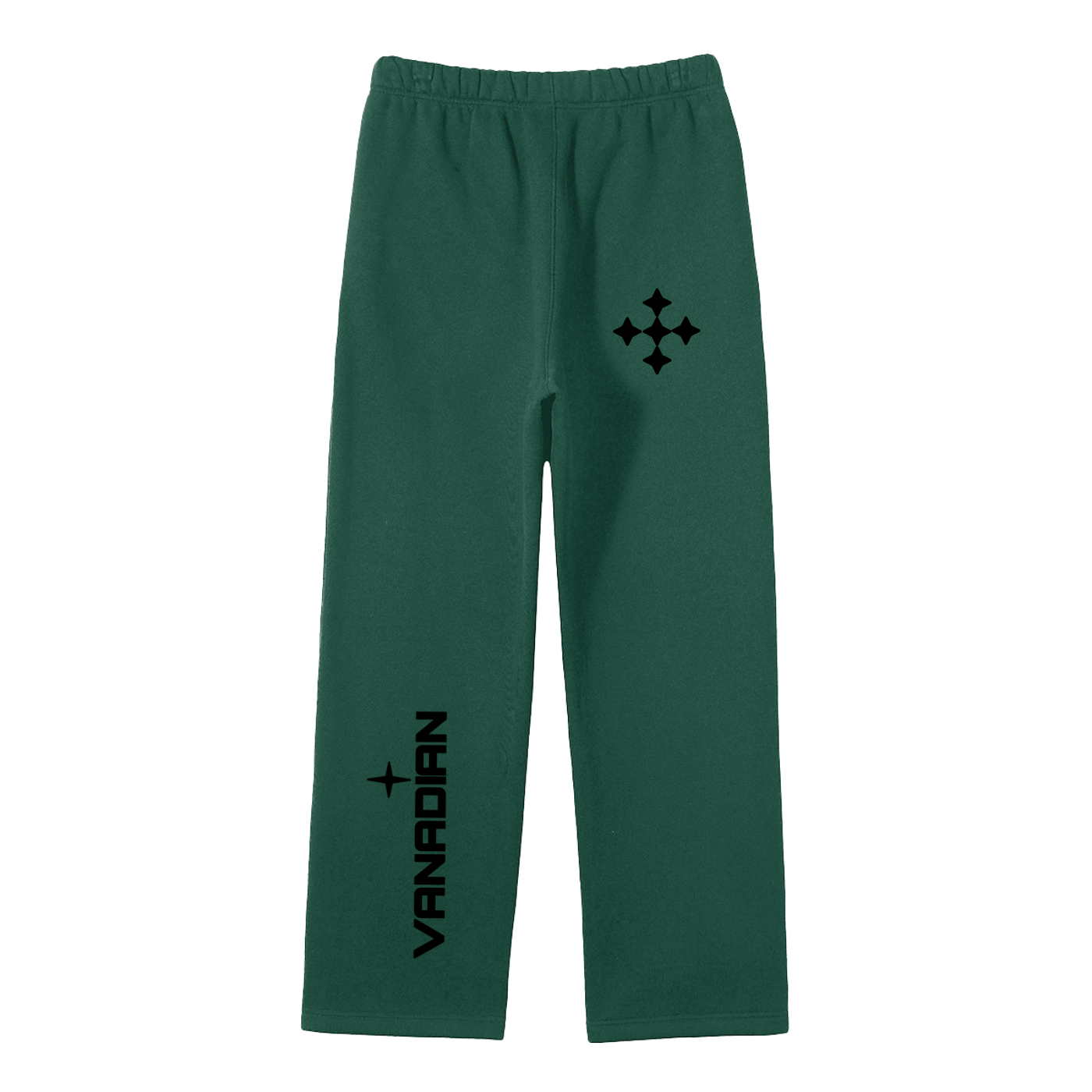 Streetwear Unisex Solid Color Fleece Straight Leg Pants