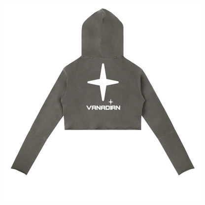 Vintage Washed Raw Edge Hoodie