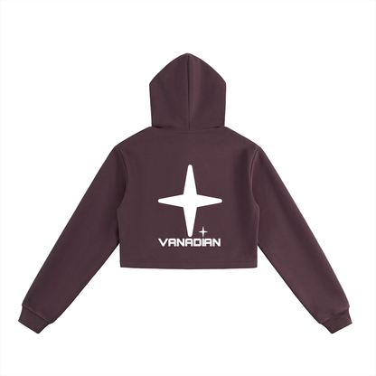 Essential Cropped Zip-Up Hoodie