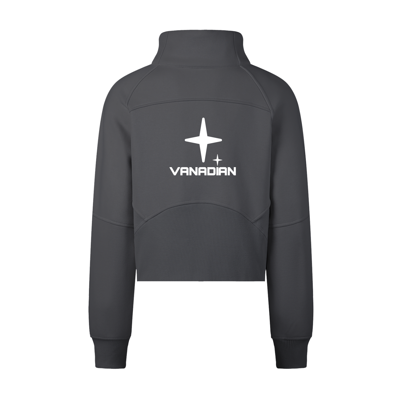 Cropped Half-Zip Sweatshirt