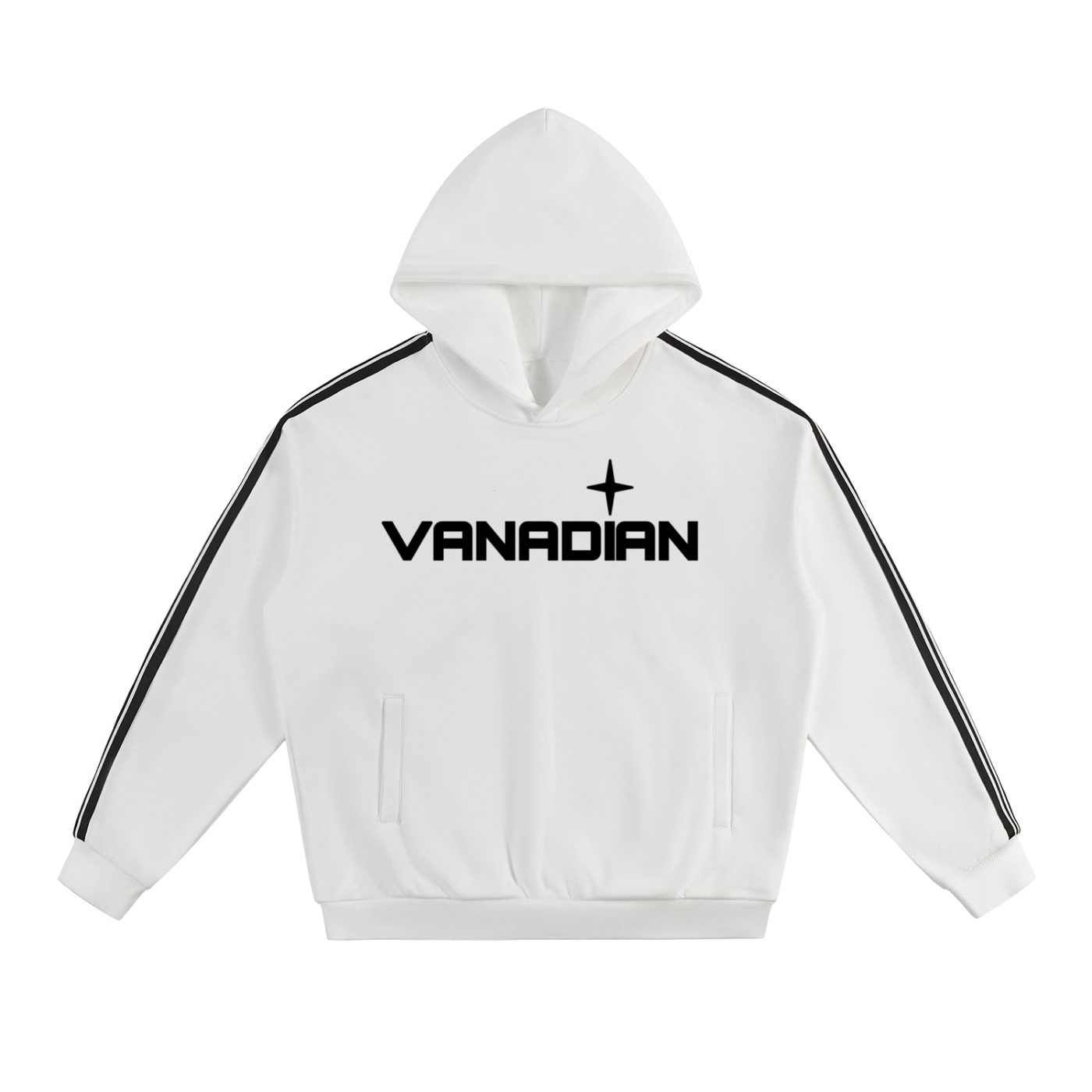 Side Stripe Drop-Shoulder Hoodie