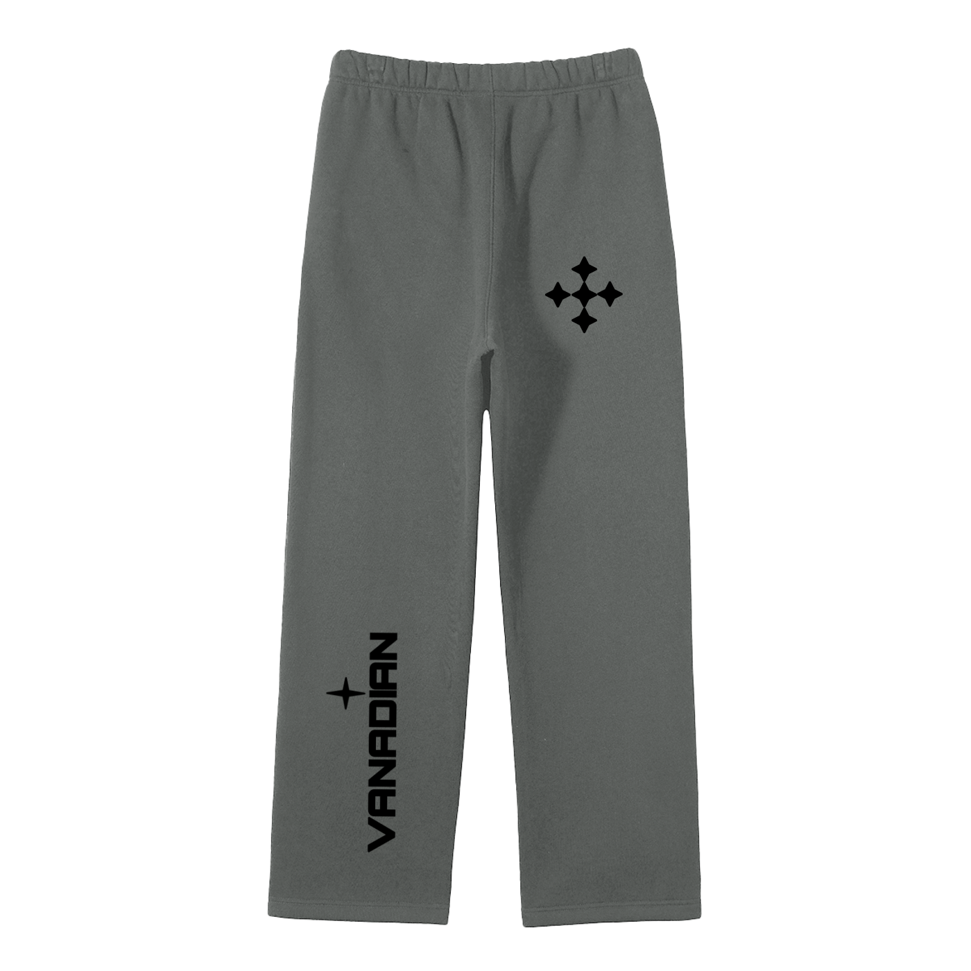 Streetwear Unisex Solid Color Fleece Straight Leg Pants