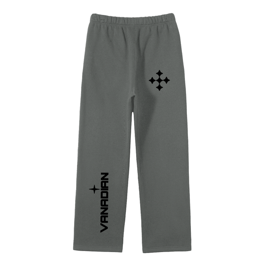 Streetwear Unisex Solid Color Fleece Straight Leg Pants