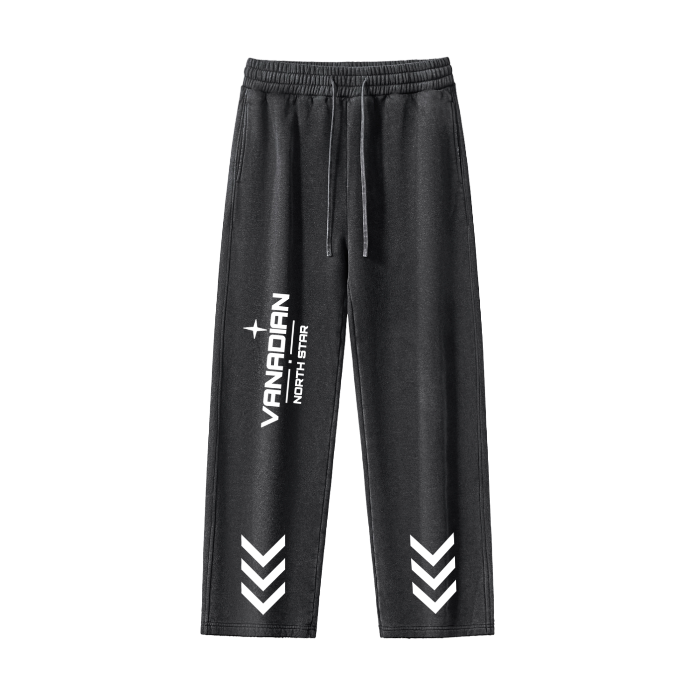 Frayed Enzyme Washed Fleece Sweatpants