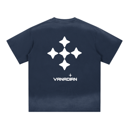 Petite Crew Neck Sunfade Edge T-Shirt