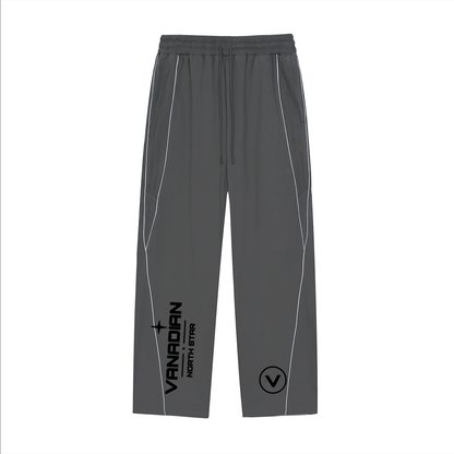 Reflection Striped Straight-Leg Sweatpants