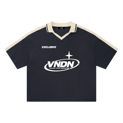 Unisex Color Block Polo Shirt