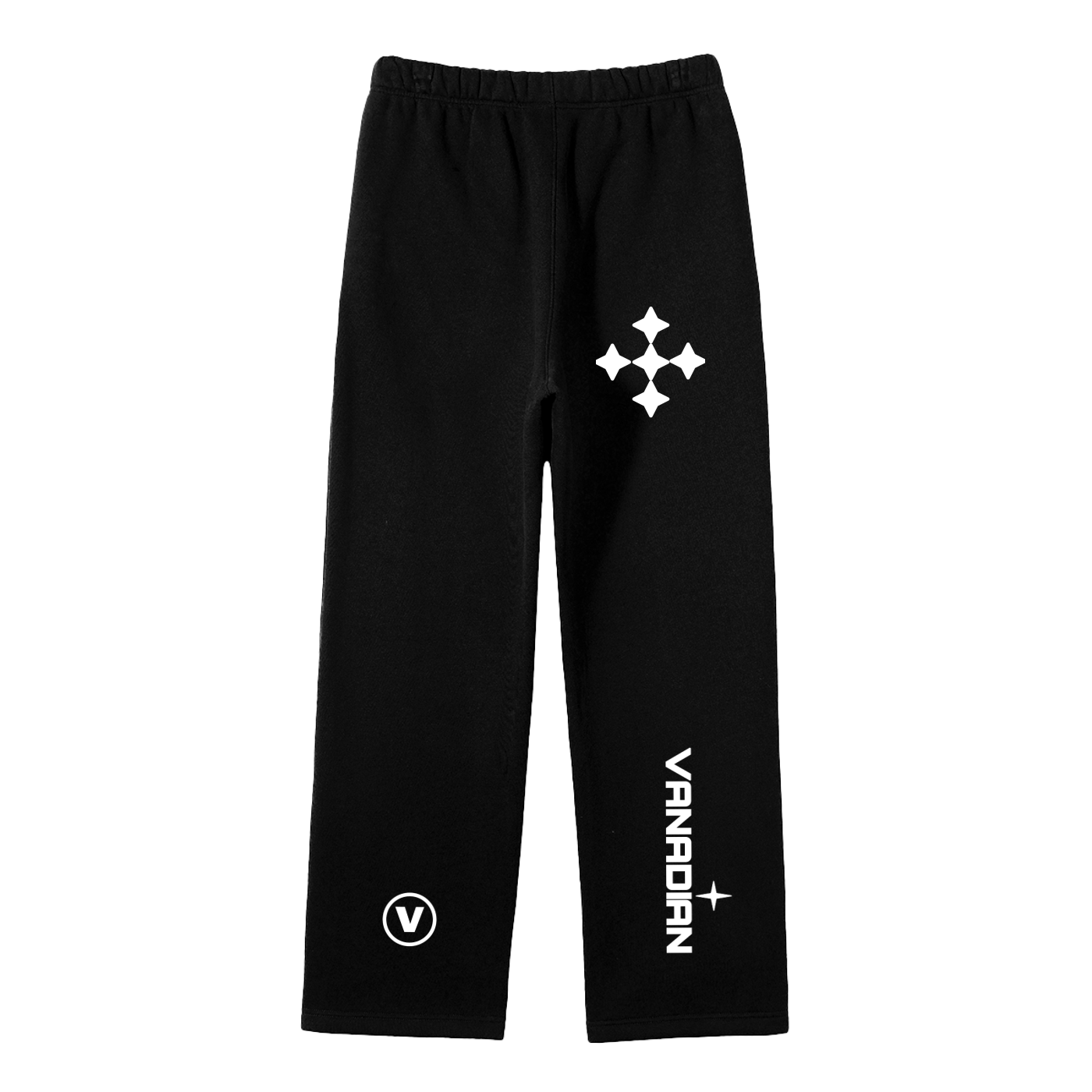 Streetwear Unisex Solid Color Fleece Straight Leg Pants