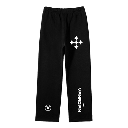 Streetwear Unisex Solid Color Fleece Straight Leg Pants