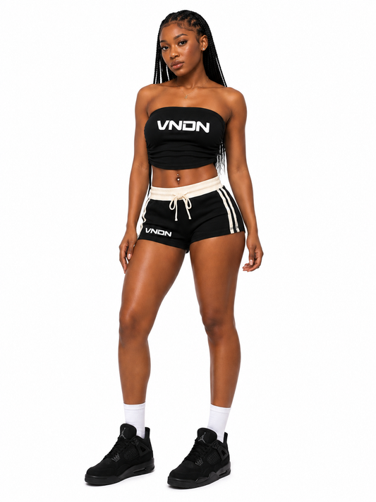 Women's Contrast Stripe Track Shorts
