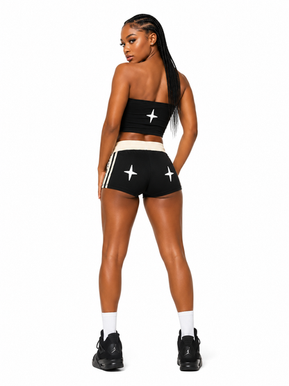 Women's Contrast Stripe Track Shorts